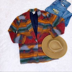 Vintage Women’s 90’s Southwest Blanket Jacket L